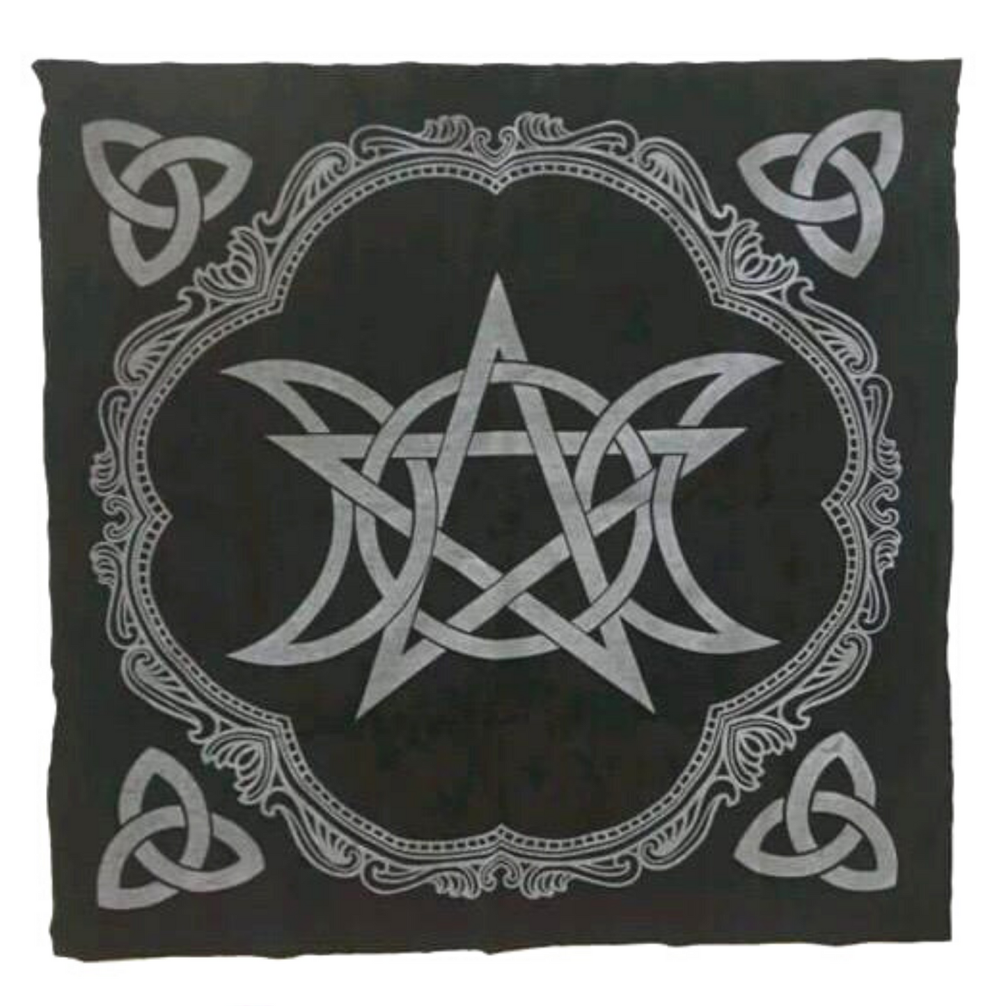 Triple Moon Pentacle Altar Cloth