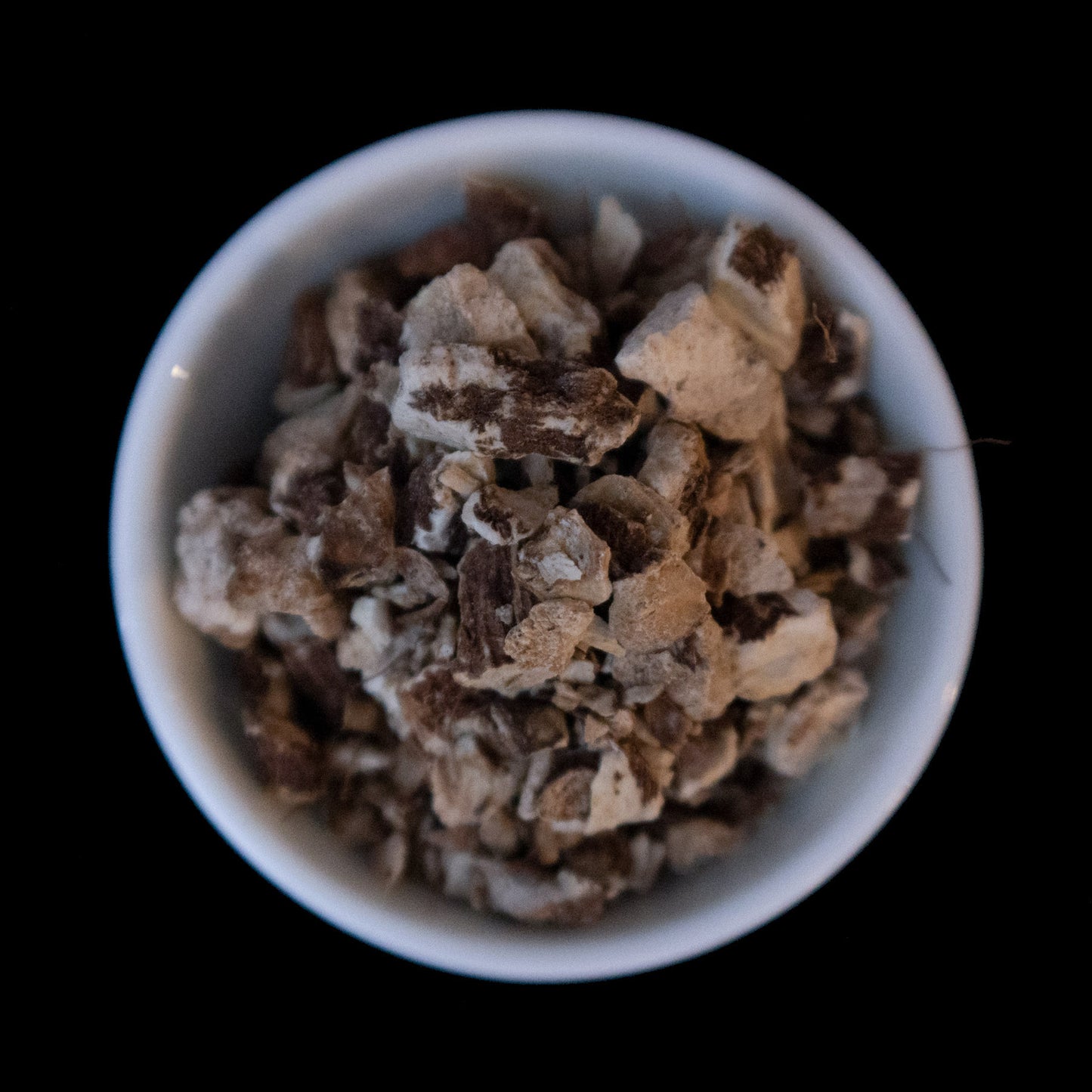 Chopped elecampane root