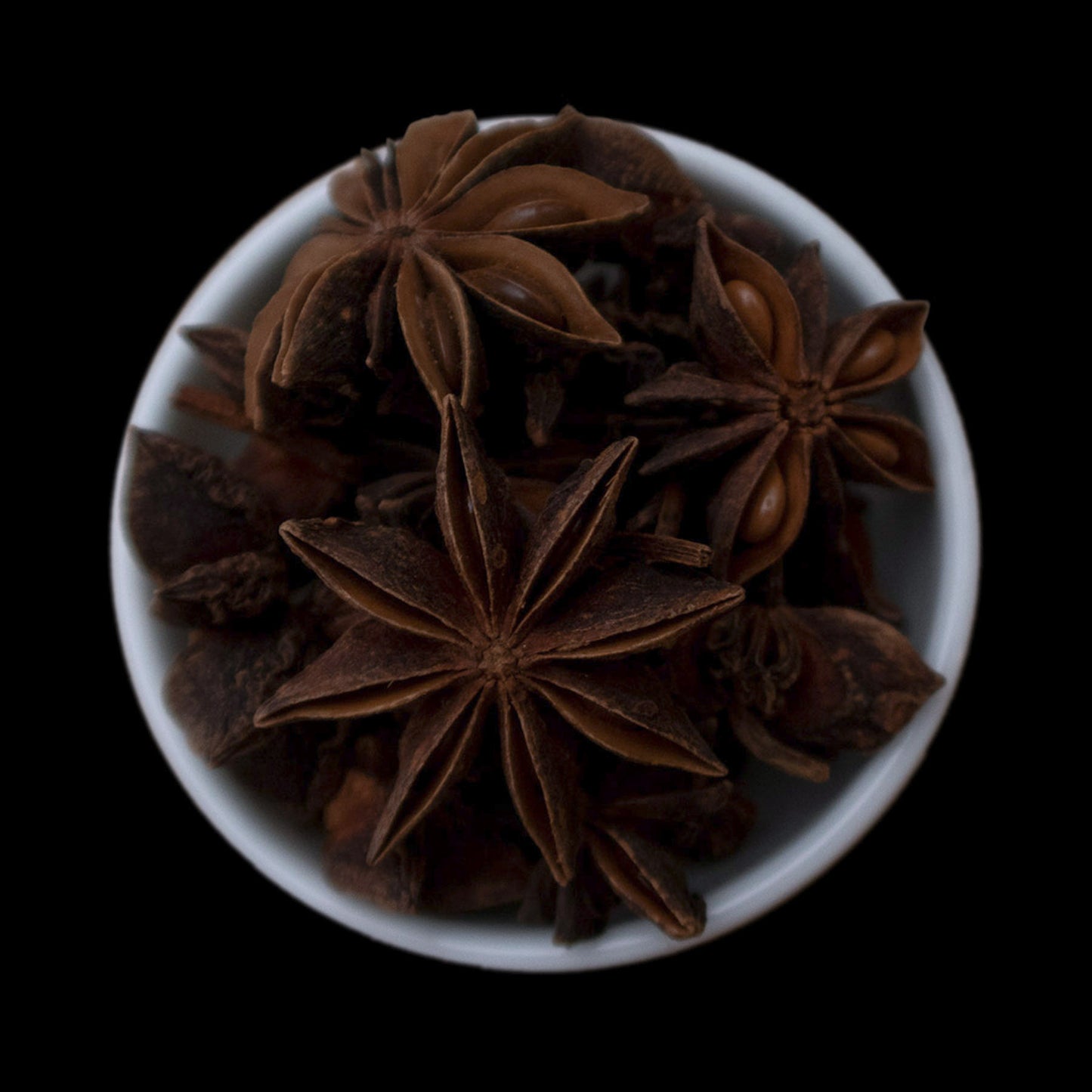 Whole star anise fruits