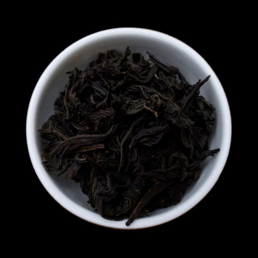 Black Ceylon tea leaves