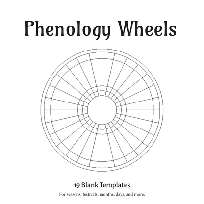 Phenology Wheels: Unlabelled