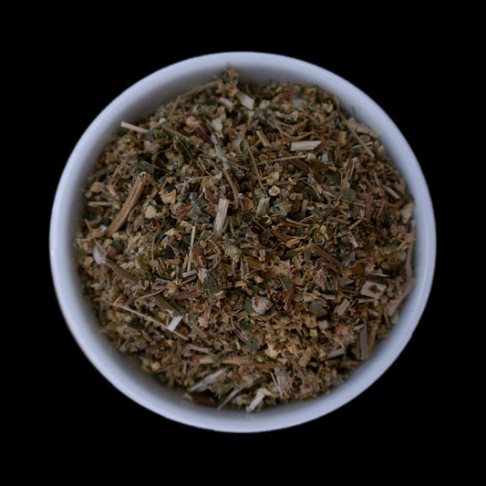 Chopped meadowsweet'
