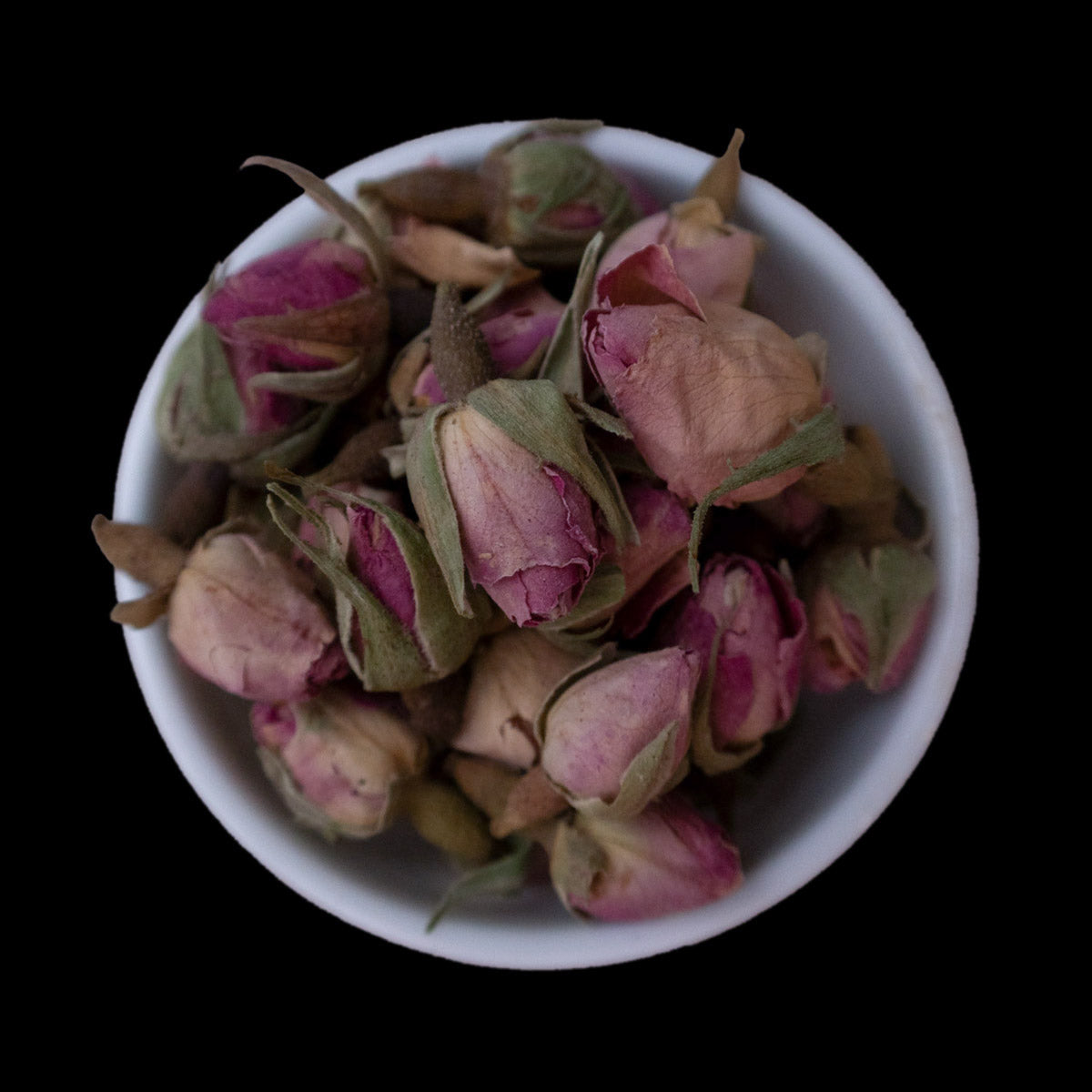Whole pink rose buds